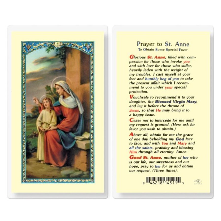 Gift Ideas&Other Regers | Anne - Saint Anne Obtain Favor Holy Card