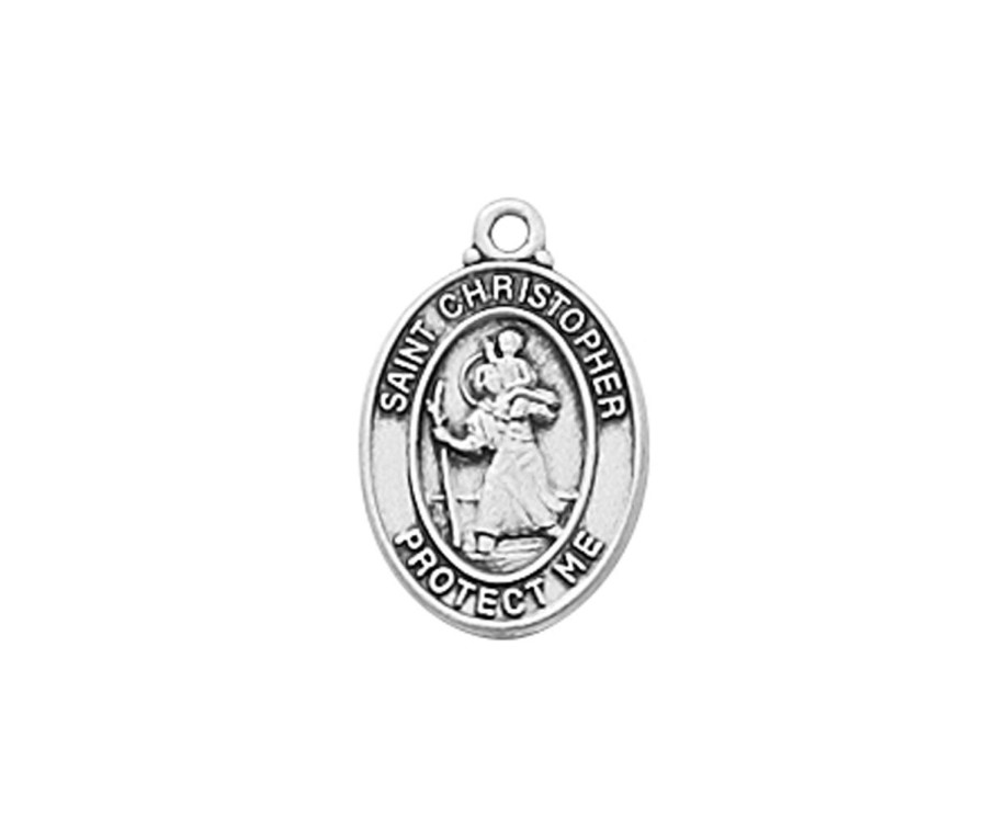 Occasions Regers Baby&Baptism Rosaries & Jewelry | Christopher - St Christopher Sterling Baby Pendant Boxed