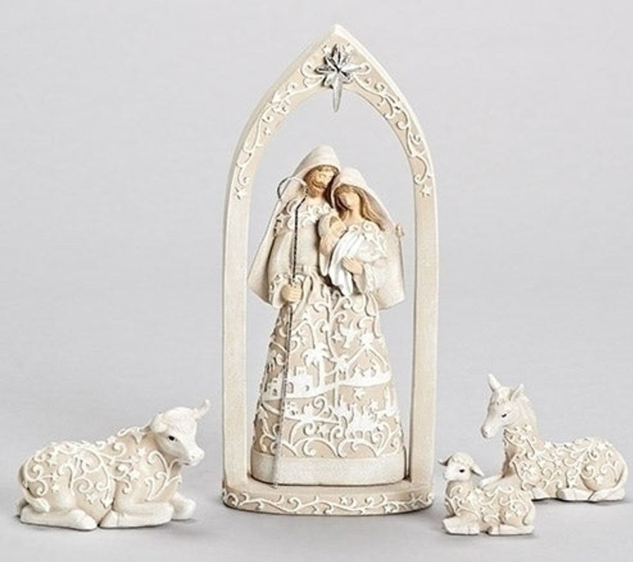 Christmas&Advent Regers | Holy Family With Arch 10"H 4Pc Set