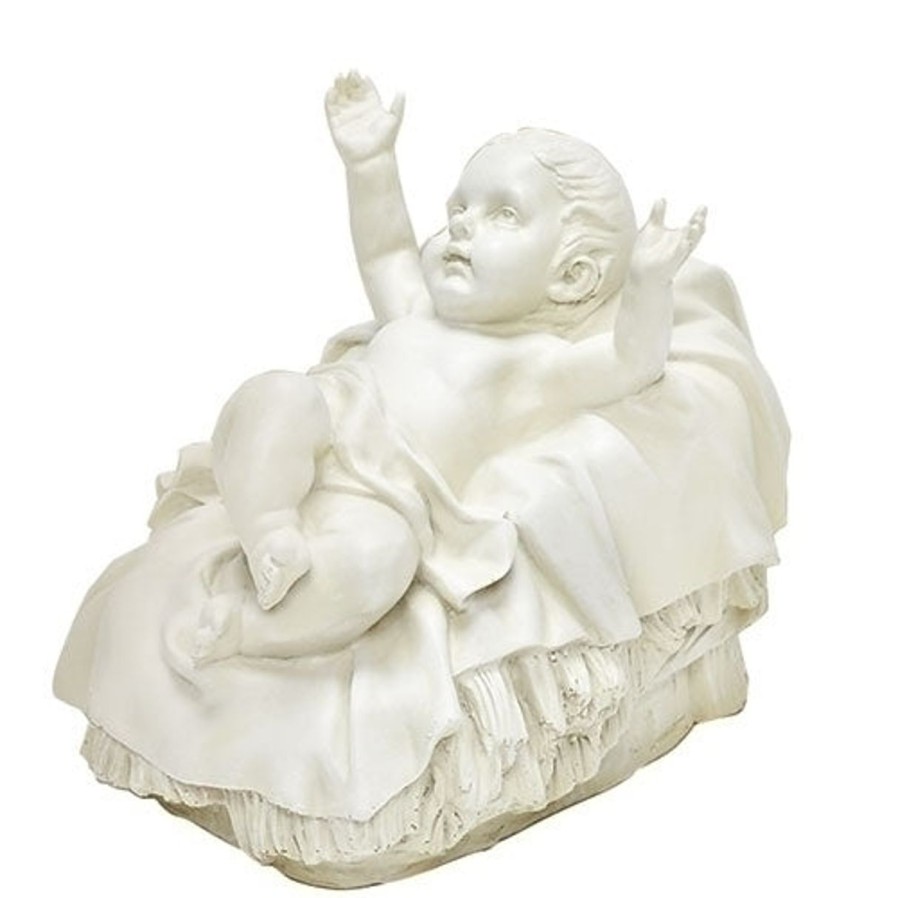 Christmas&Advent Regers | Baby Jesus Nativity Figure In White 6.25"H