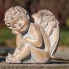 Statues Regers | Sleeping Cherub Garden Statue 8.5"H