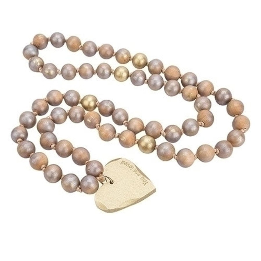 Gift Ideas&Other Regers | Blessing Beads With Heart 38"L