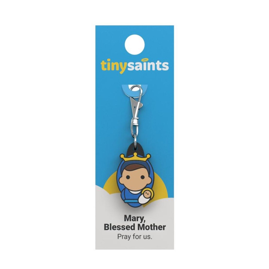 Gift Ideas&Other Regers | Tiny Saints - Mary, Blessed Mother Zipper Pull