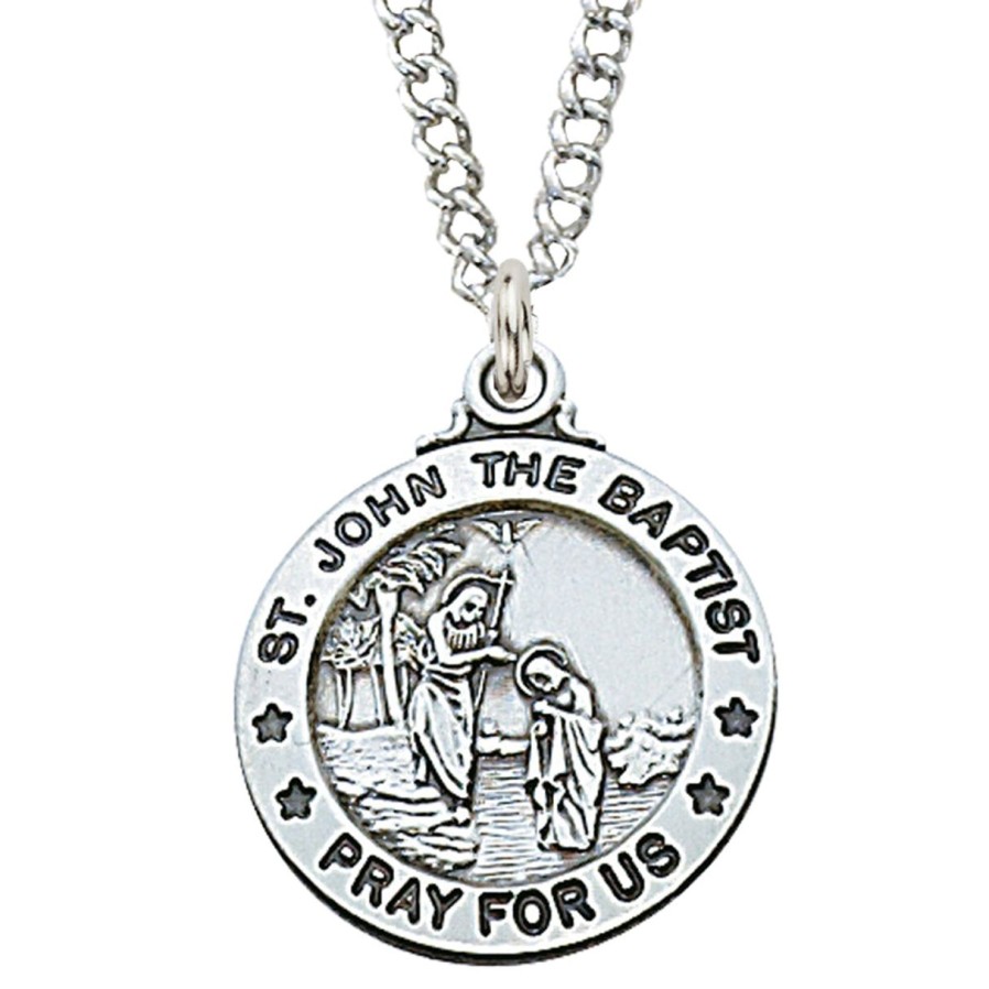 Jewelry&Medals Regers | John - St. John The Baptist Medal - Sterling Silver