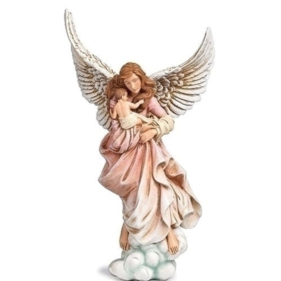 Children'S Gift Ideas Regers | Guardian Angel With Baby Figure 11.5"H