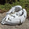 Statues Regers | Baby Sleeping In Wings Garden Statue 6"H