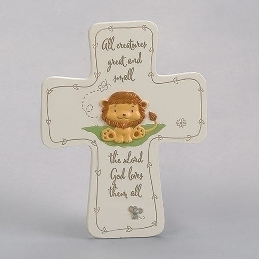 Occasions Regers Baby&Baptism Crosses & Crucifixes | All Creatures Great And Small Wall Cross 7.25"H