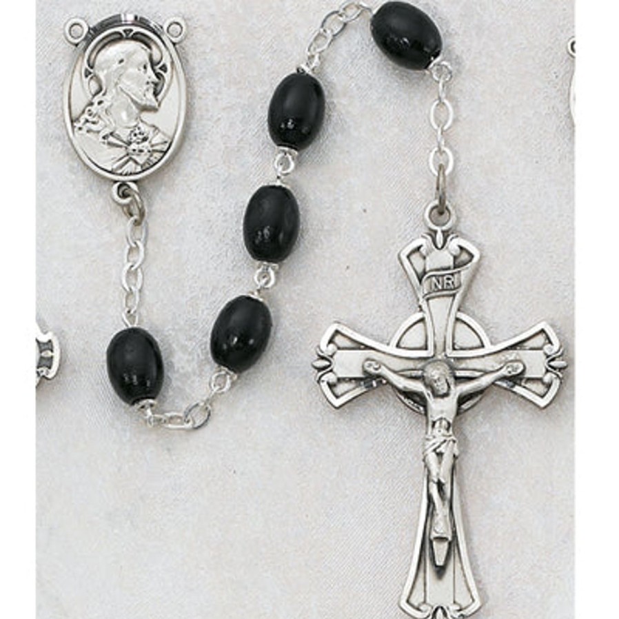 Rosaries Regers | Rosary - Black Wood Rosary Boxed