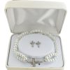 Occasions Regers Missals Books & Gift Sets | Earrings And Bracelet - Double White Strand Bracelet And Earrings, Box