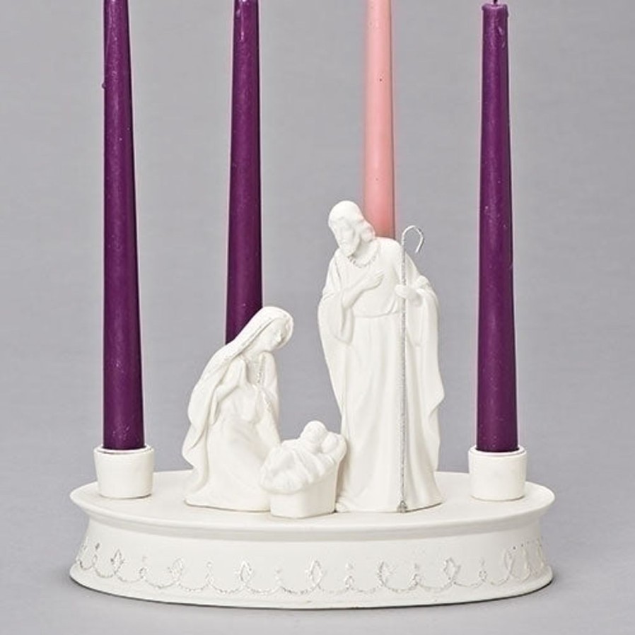 Christmas&Advent Regers | Advent Candle Holder Holy Family 7.7"H