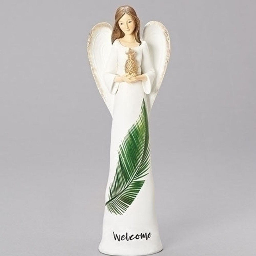 Statues Regers | Angel With Pineapple Figure 12.5"H