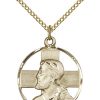 Jewelry&Medals Regers | Head Of Christ Necklace Gold Filled 18"