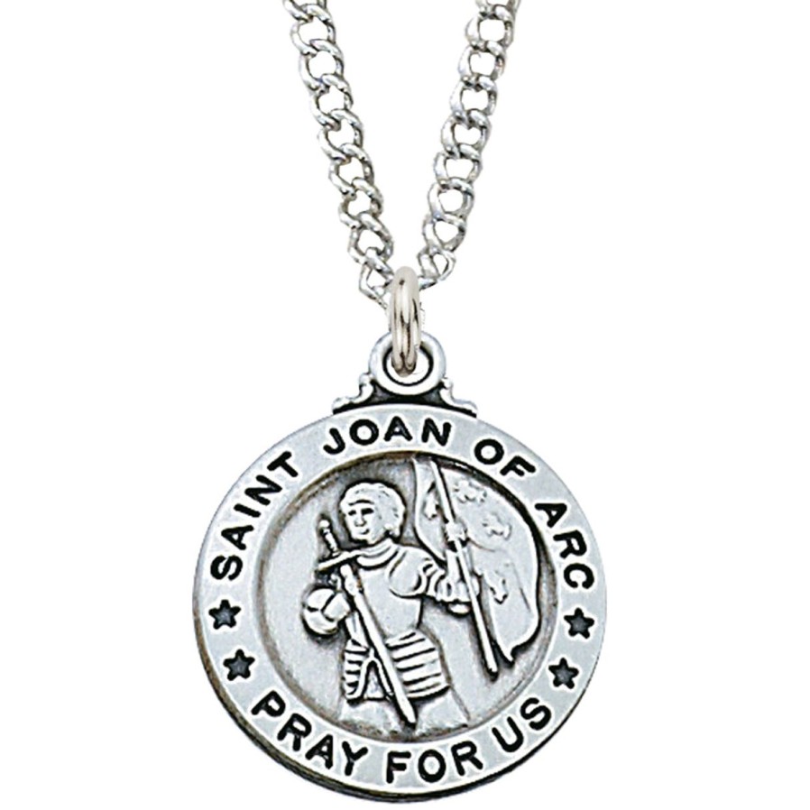 Jewelry&Medals Regers | Joan - St. Joan Of Arc Medal - Sterling Silver