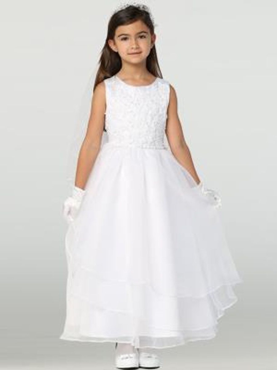 Occasions Regers Dresses & Veils | Communion Dress - Embroidered Applique & Organza