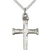 Jewelry&Medals Regers | Nail Cross Necklace Silver 18"