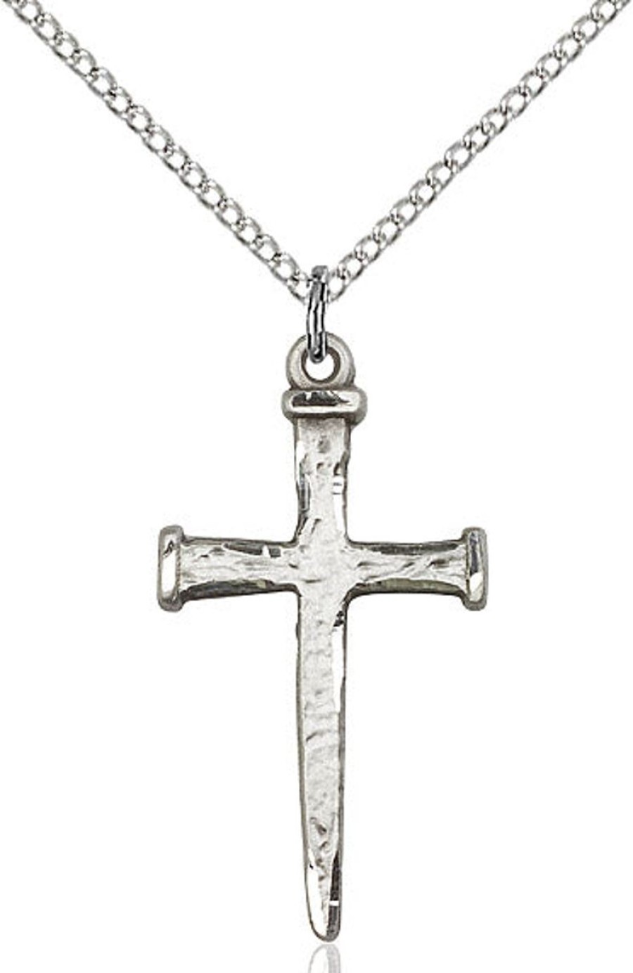 Jewelry&Medals Regers | Nail Cross Necklace Silver 18"