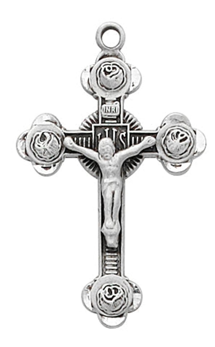 Jewelry&Medals Regers | Crucifix Necklace - Sterling Silver 16-18"