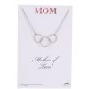 Jewelry&Medals Regers | Mother Of Two Necklace, Silver 16"L