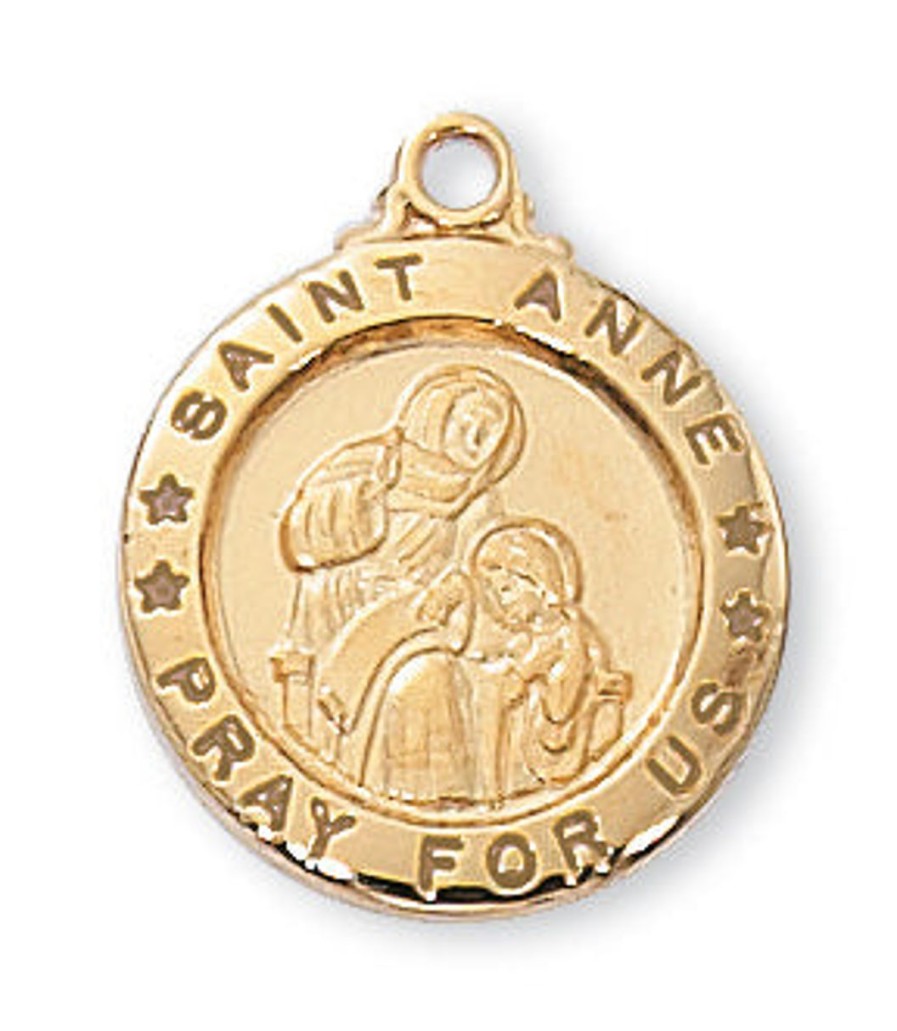 Jewelry&Medals Regers | Anne - St. Anne Medal - Gold Over Sterling