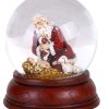 Christmas&Advent Regers | Santa Kneeling To Baby Jesus Globe 4.75"H