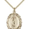 Jewelry&Medals Regers | Our Lady Of Guadalupe Necklace Gold Filled 18"