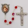 Rosaries Regers | Sacred Heart Rosary - Red Aurora Boxed