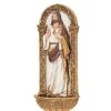 Statues Regers | Sacred Heart Of Jesus Holy Water Font 7.25"H