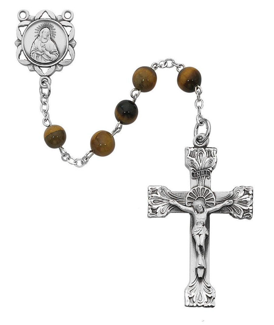 Rosaries Regers | Genuine Tiger Eye Rosary, Boxed