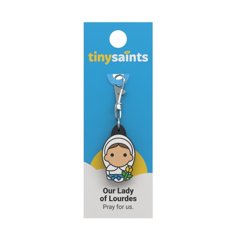 Gift Ideas&Other Regers | Tiny Saints - Our Lady Of Lourdes Zipper Pull