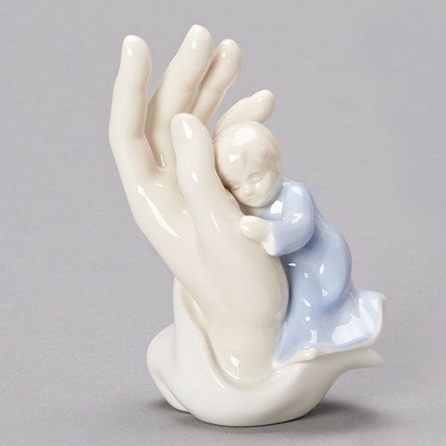 Occasions Regers Baby&Baptism Statues | Valencia Boy In Palm Of Hand Figure 4.5"H