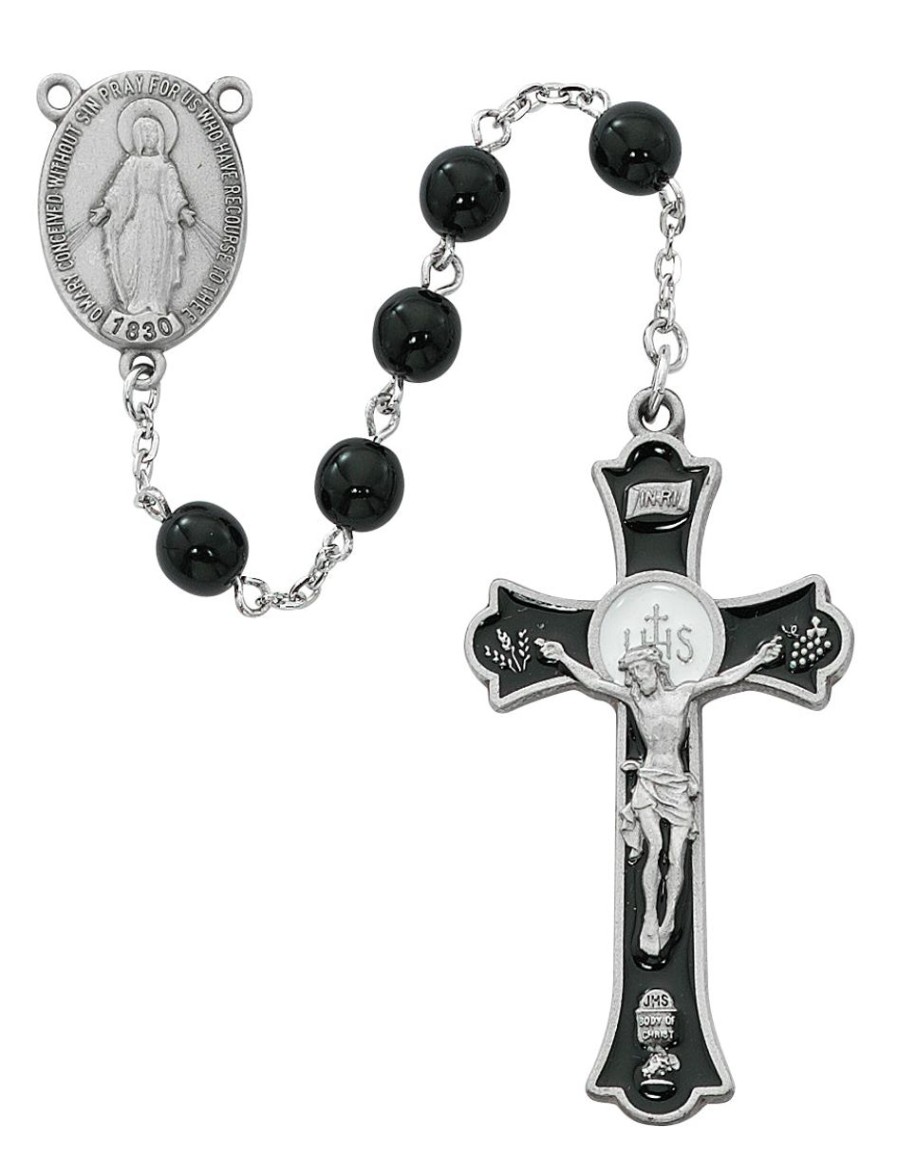 Jewelry&Medals Regers | Holy Mass Crucifix Rosary - Black Boxed