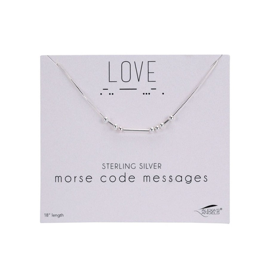 Jewelry&Medals Regers | Morse Code Necklace Love 18"L