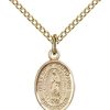 Jewelry&Medals Regers | Our Lady Of Guadalupe Necklace Gold Filled 18"