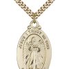 Jewelry&Medals Regers | Divine Mercy Necklace Gold Filled 24"