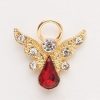 Jewelry&Medals Regers | Birthstone January Crystal Angel Pin 1"H