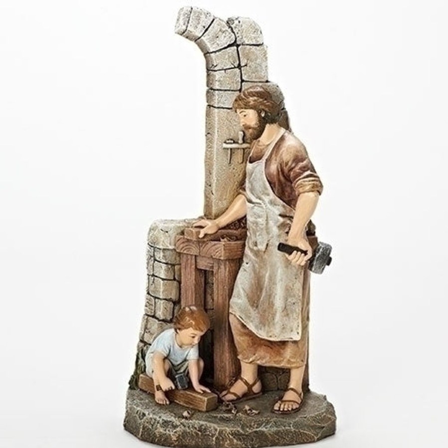 Statues Regers | Carpenter'S Apprentice Statue 12.75"H