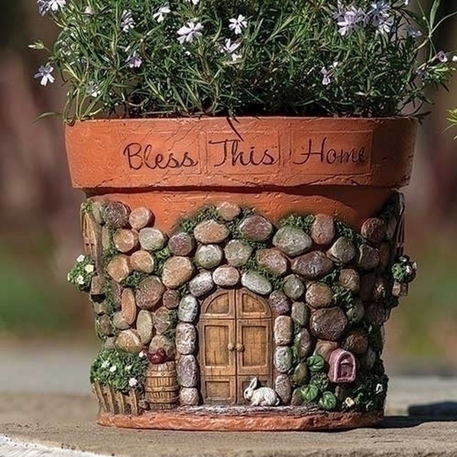 Gift Ideas&Other Regers | Bless This Home Planter 8.25"H