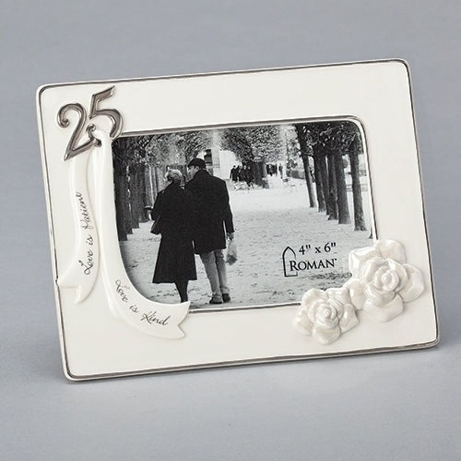 Occasions Regers Wedding&Anniversary Frames Plaques & Keepsake Boxes | 25Th Anniversary Frame 5.75"H