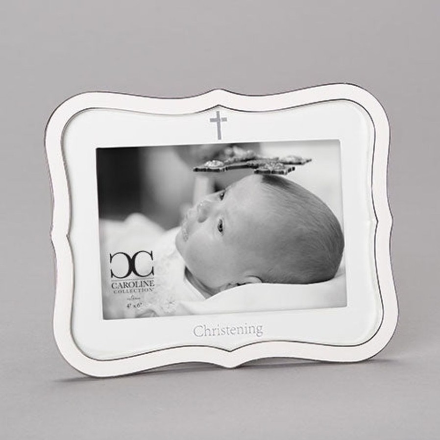 Occasions Regers Baby&Baptism Frames Plaques & Keepsake Boxes | Baptism Frame White 6.5"H