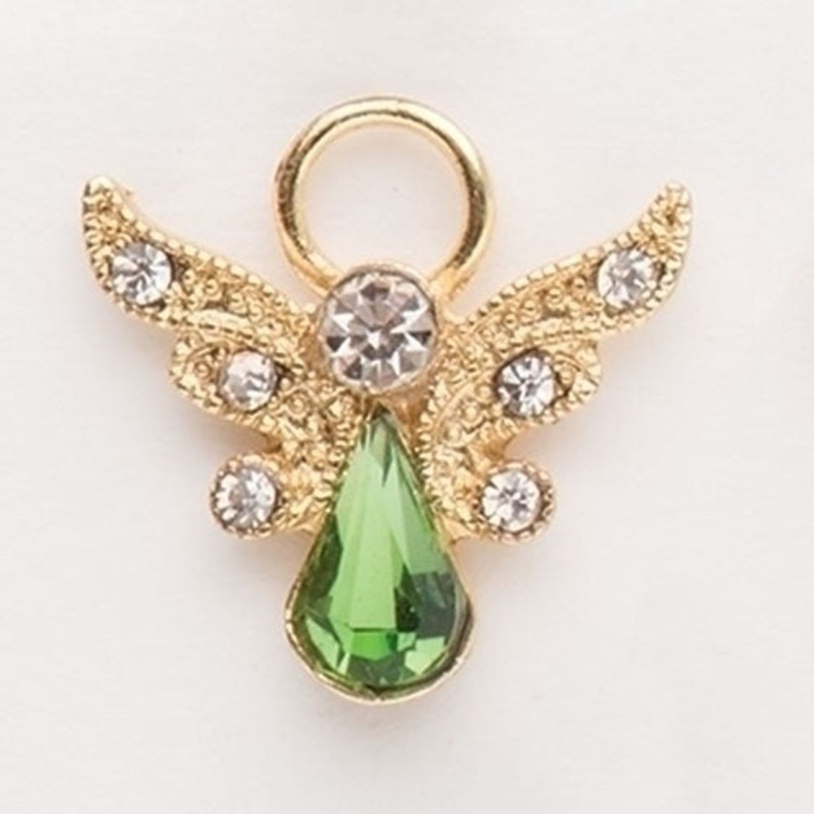 Jewelry&Medals Regers | Birthstone August Crystal Angel Pin 1"H