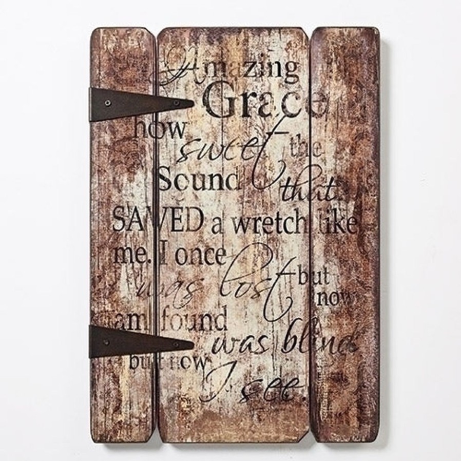 Gift Ideas&Other Regers | Amazing Grace Decorative Panel 17"H