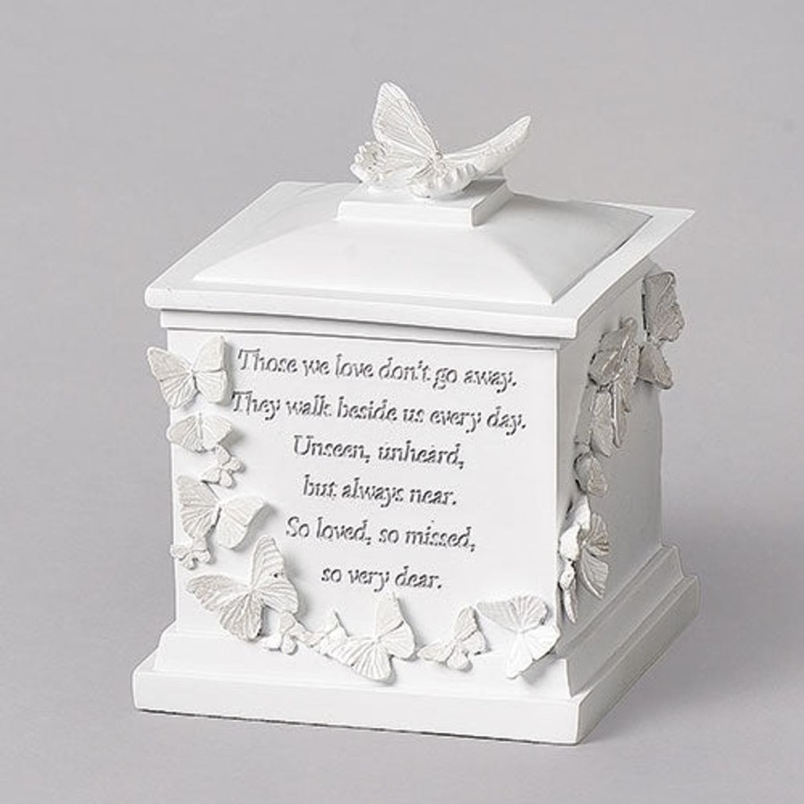 Occasions Regers Memorial Frames Plaques & Keepsake Boxes | Butterfly Memorial Box 7"H