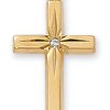 Jewelry&Medals Regers | Cross Necklace - Gold Over Sterling