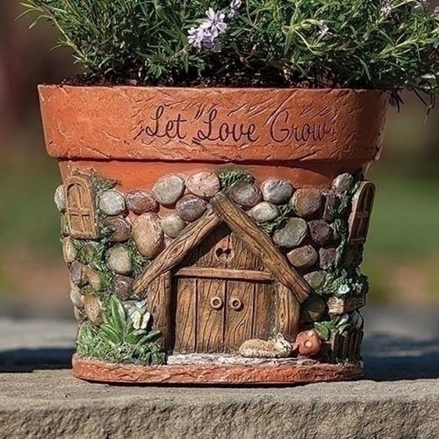 Gift Ideas&Other Regers | Let Love Grow Planter 6.25"H