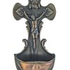 Statues Regers | Crucifix Holy Water Font 7.5"