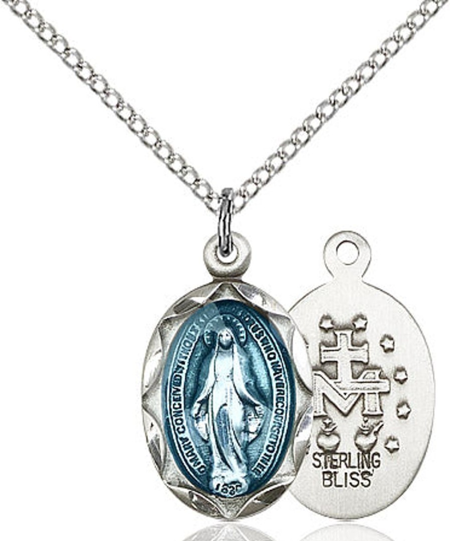 Jewelry&Medals Regers | Miraculous Medal Sterling Silver 18"