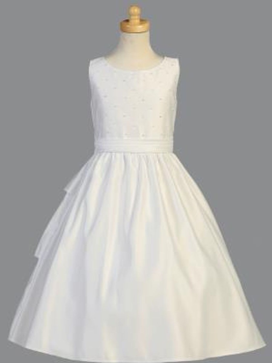 Occasions Regers Dresses & Veils | Communion Dress - Pearled Satin Bodice