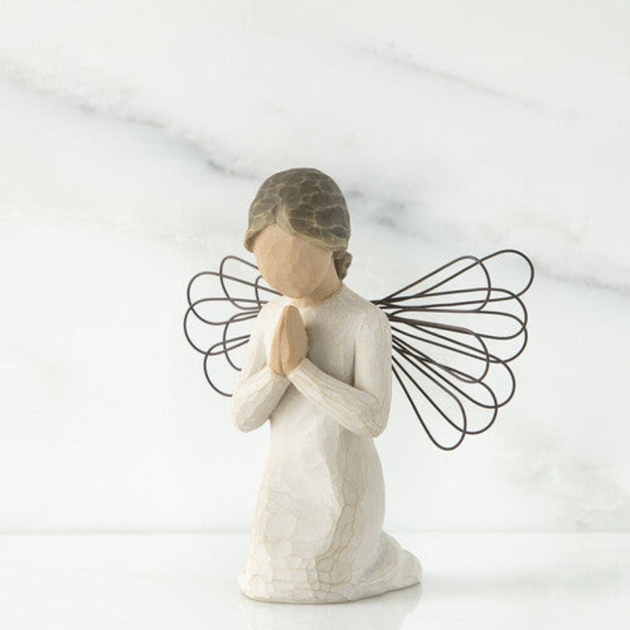 Statues Regers | Angel Of Prayer - Willow Tree 4"