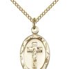 Jewelry&Medals Regers | Crucifix Necklace Gold Filled 18"