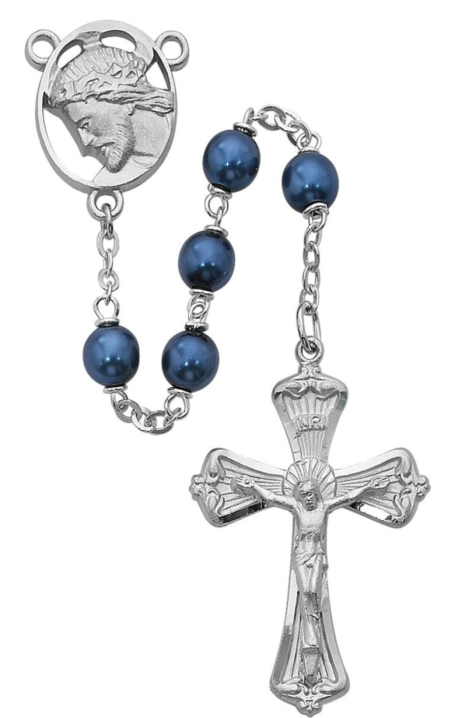 Rosaries Regers | Ecce Homo Rosary - Blue Boxed